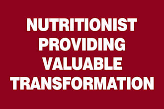 be your nutritional coach