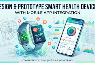 design and prototype wearable smart health devices with mobile app integration