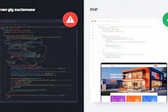 develop a custom PHP website, web application