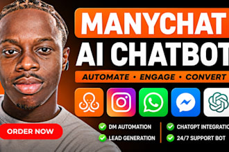 build manychat automation, ai chatbot, instagram chatbot, and dm automation