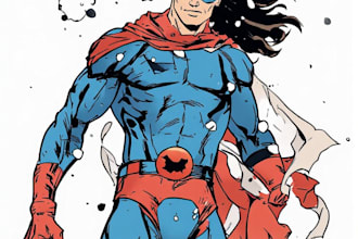 superhero character for comics