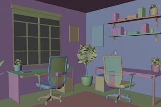 design and render photo realistic 3d interior spaces