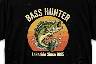 create modern and trendy tshirt design for your brand
