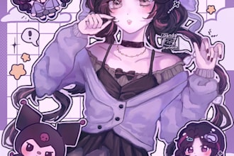 digital art character illustrations