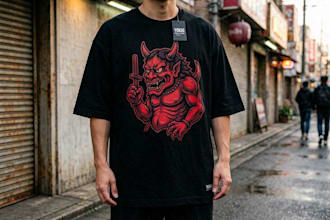 design premium custom tshirt for clothing and merch
