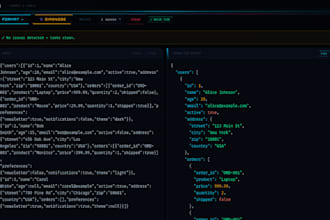 fix and format your json, XML, yaml or CSV data