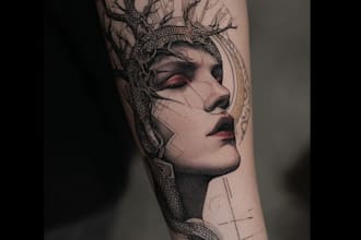 do tatto design for your t shirt brand and apparel