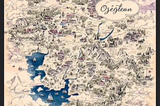 design zoo and park map illustration visitor guide art