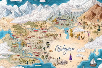 create cruise ship map illustration deck and route guide
