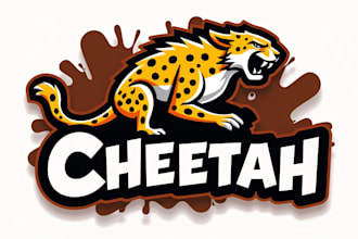 design outstanding cheetah mascot logo in 12 hours