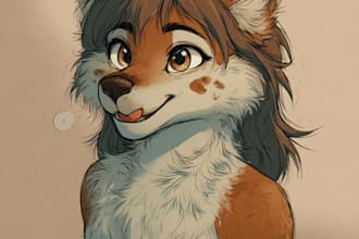 draw high detail furry character art, oc, and anthro illustrations