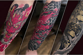 design a professional japanese tattoo design