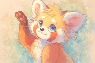 create expressive furry character art with personality and detail
