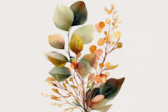 do pretty watercolor illustrations