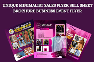 design high converting sales flyers and product promo sheets in 12hr