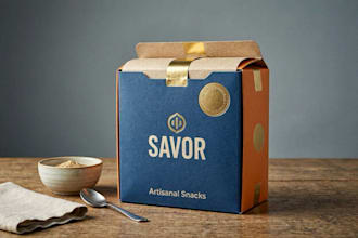 create modern product packaging design with dieline