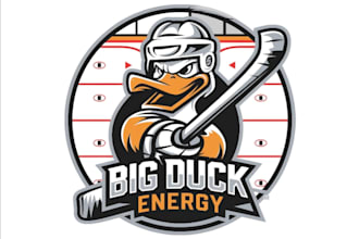 simple and cute duck logo design for small businesses