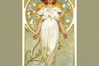 draw anything in art nouveau style