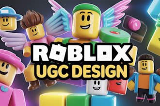 create custom roblox ugc concepts, accessories, and game assets
