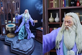 3d print and paint your anime model 3d miniature stl 3d resin printing