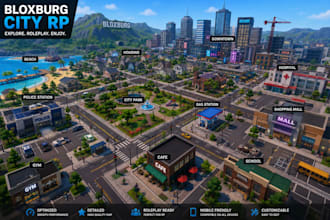 build roblox game, roblox map, roblox gui, 3d model, animation, lua scripting