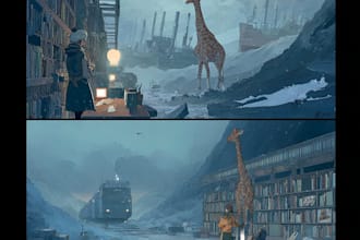 create dark, background, environment concept art, landscape