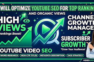 do best youtube video SEO expert optimization for your channel