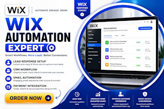 setup automated lead response and workflows on wix
