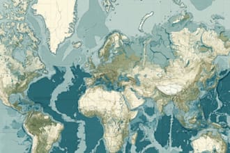 draw vector map in illustrator