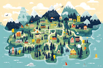 draw a vector map in illustrator
