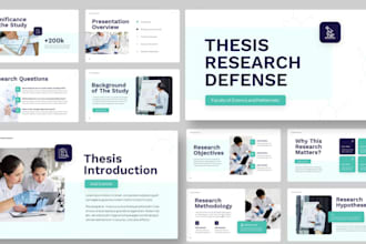 design engaging thesis defense and academic powerpoint slides