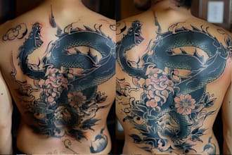 create a cover up or makeover your tattoo design