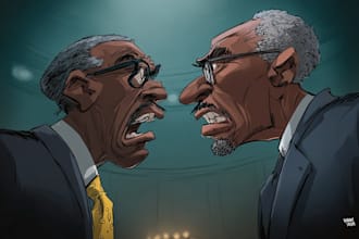design digital political cartoon for political cartoon