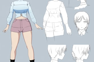 anime character design sheet