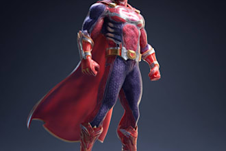superhero character for comics