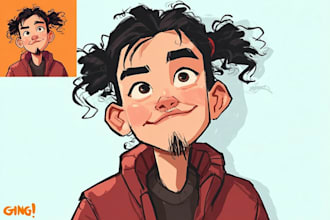 do cartoon caricature for you