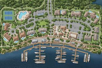 design marina, waterfront development and harbor maps