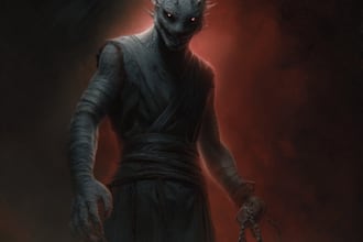 create dark art, metal, gothic illustration