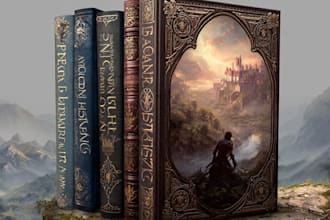 create epic fantasy book cover