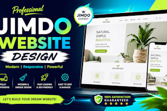 design or redesign a professional jimdo website as an expert