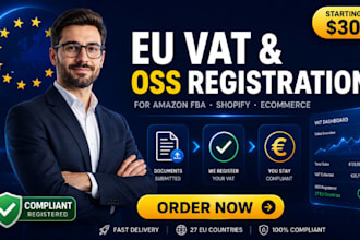do eu vat registration, vat oss, and ioss setup for ecommerce sellers