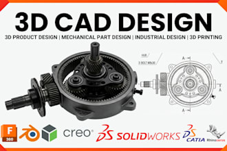 mechanical 3d model solidworks product design fusion360 mechanical part modeling