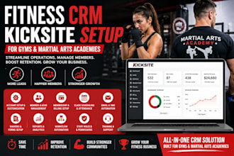 setup fitness crm kicksite gym martial art academy