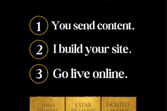 html landing page for local business fast delivery