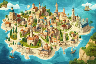 design a vector map illustration
