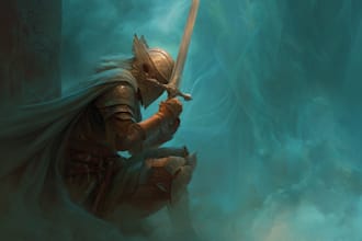 book cover design, fantasy book cover illustration