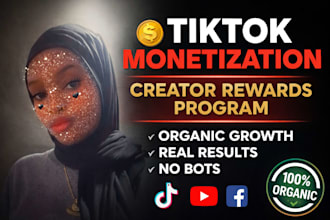 do complete tiktok monetization organically with creator rewards program