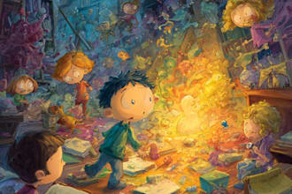 children story book illustration children story book