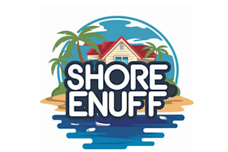 create a professional beach and coastal logo design