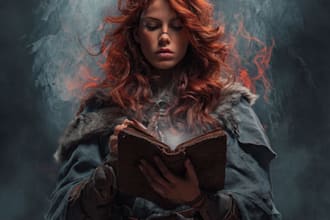 design fantasy book cover or ebook cover